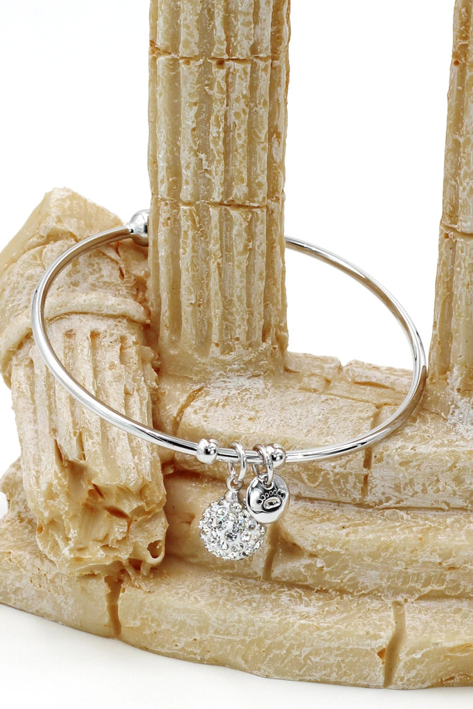 mini ball crystal earring bracelet set