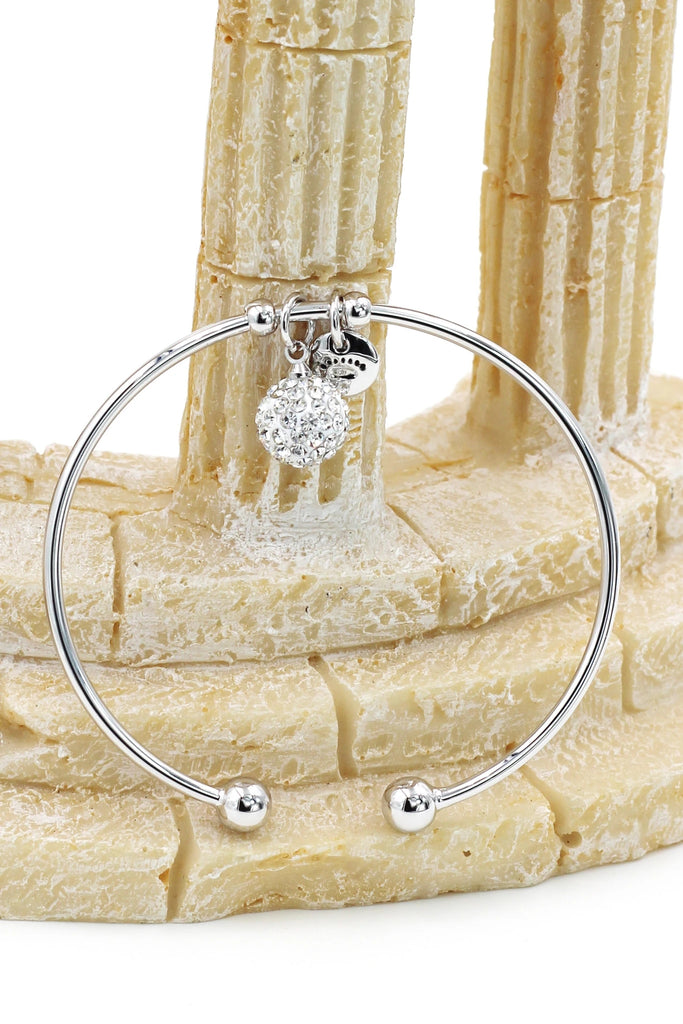 mini ball crystal earring bracelet set