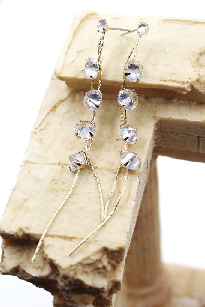 fashion wild crystal earrings