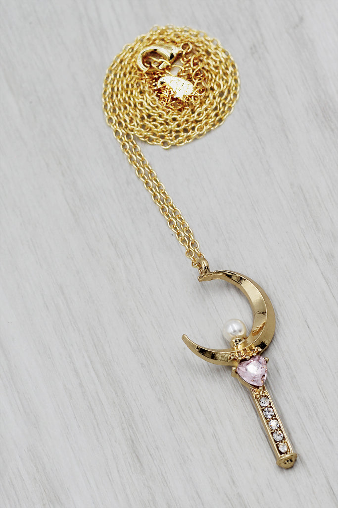 fashion magic wand pendant necklace