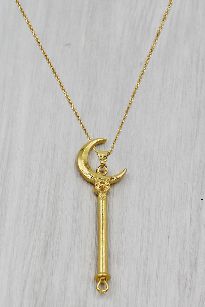 fashion magic wand pendant necklace