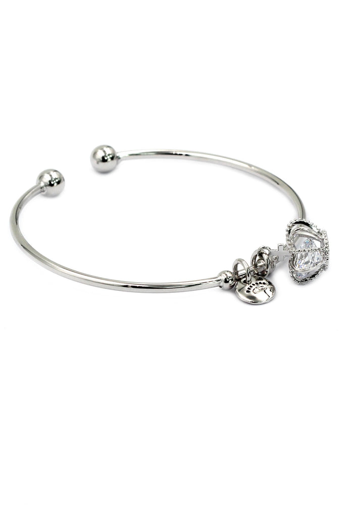 fashion crown crystal bracelet earrings set