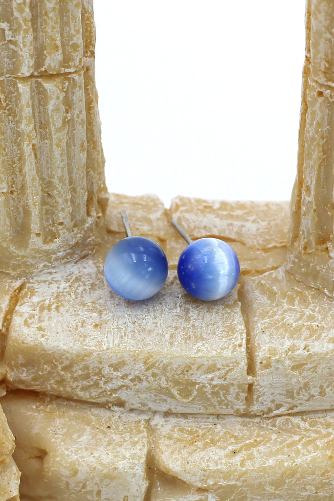 fashion cat eye ball earrings