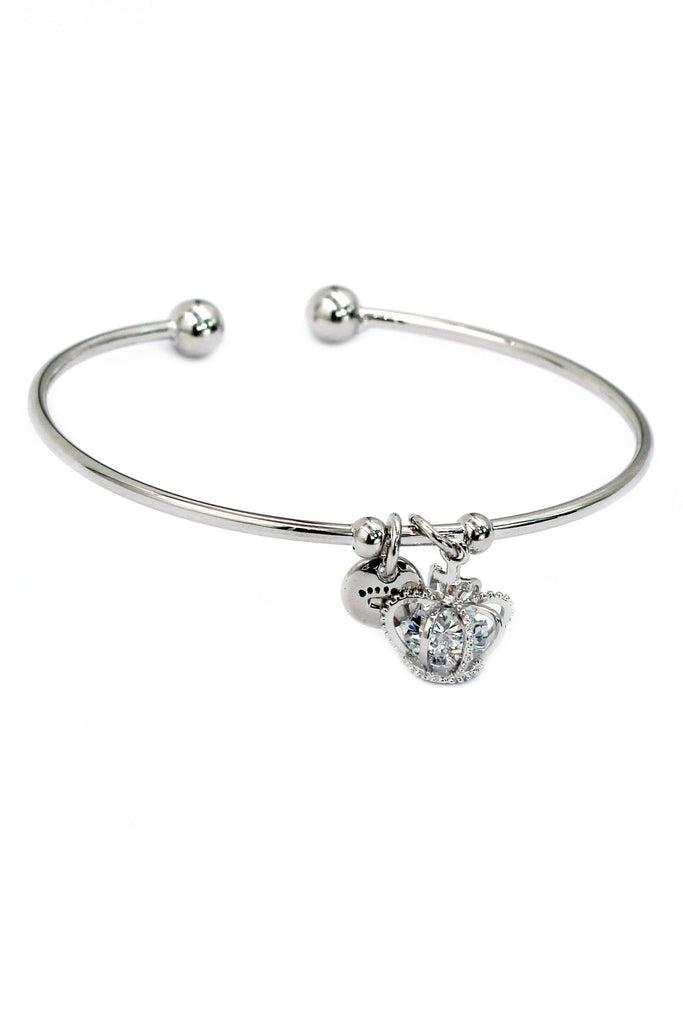 fashion crystal crown necklace bracelet set