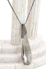 fashion big gray crystal necklace