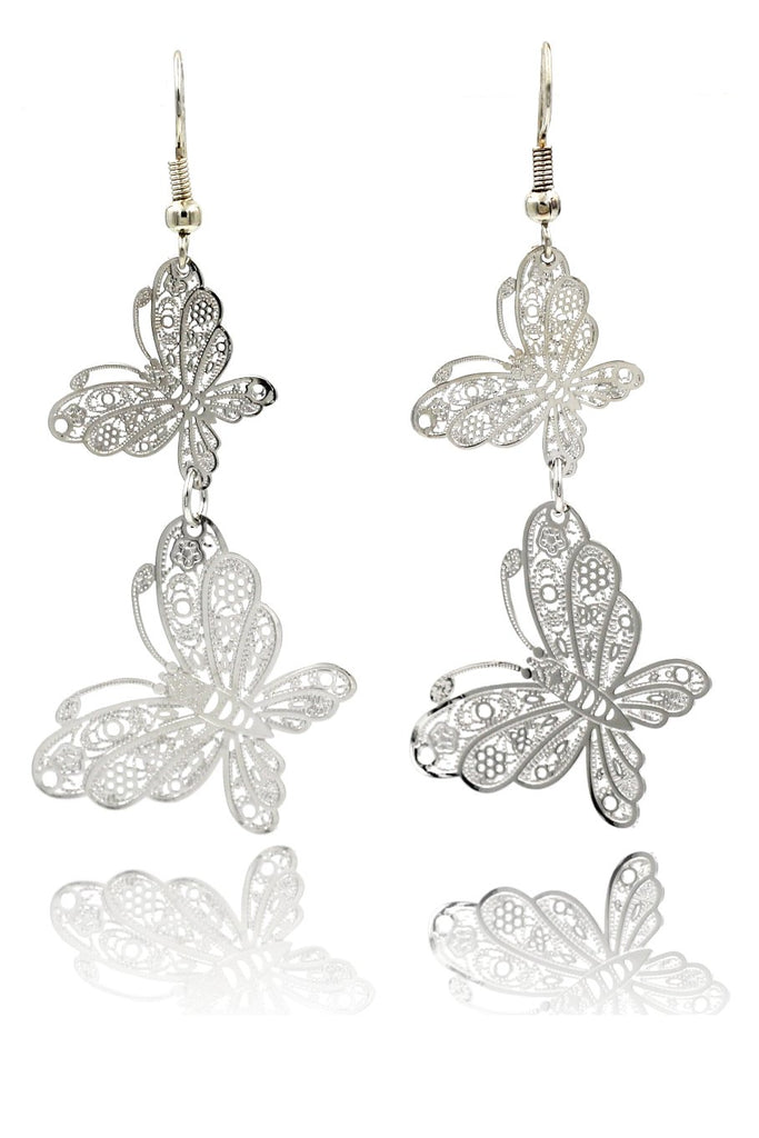 Exquisite Butterfly Crystal Necklace Set