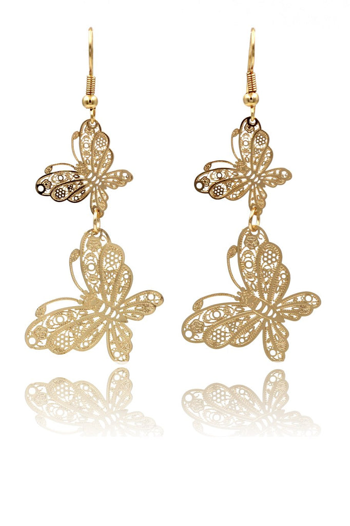 Mini Butterfly Pendant Necklace Set