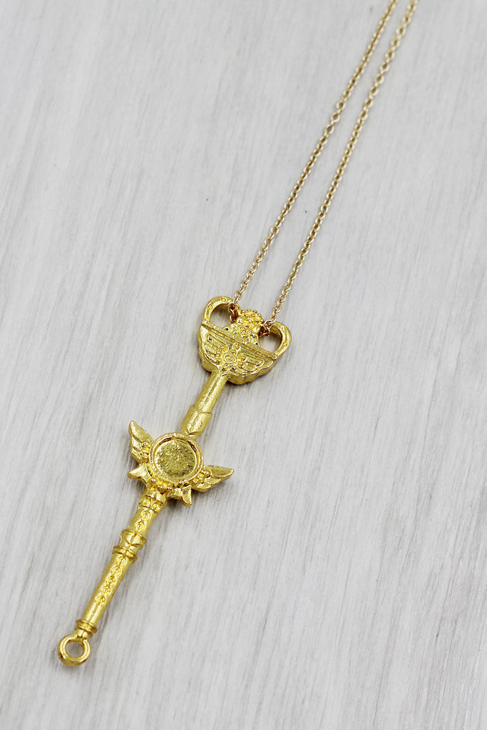 fashion magic wand pendant necklace