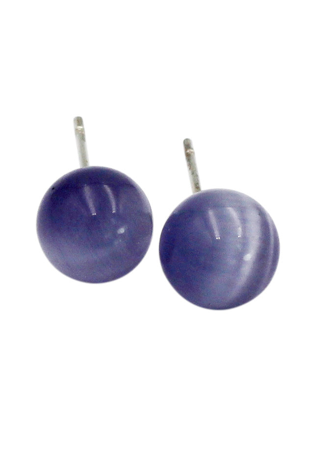 fashion ball silver needle earrings