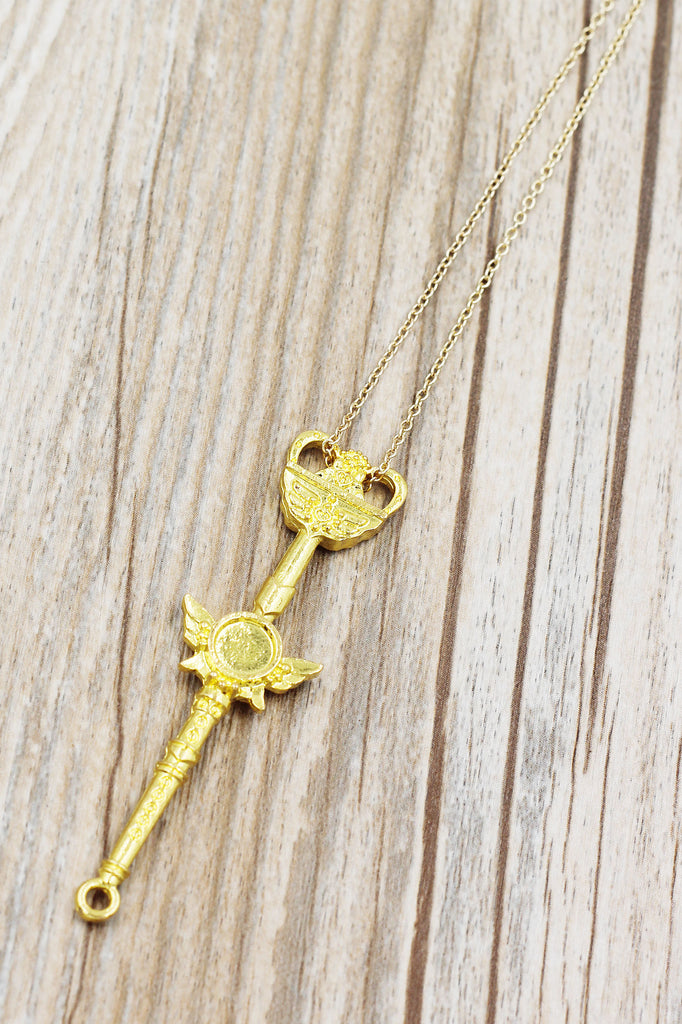 fashion magic wand pendant necklace