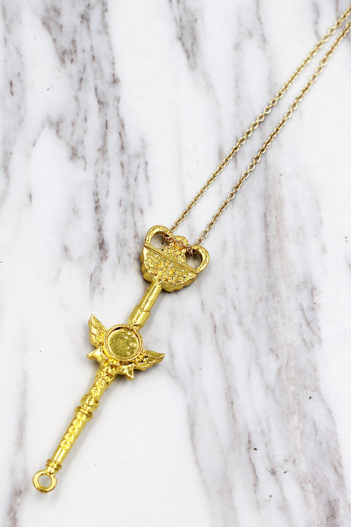 fashion magic wand pendant necklace