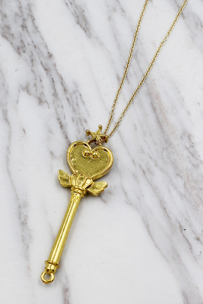 fashion magic wand pendant necklace