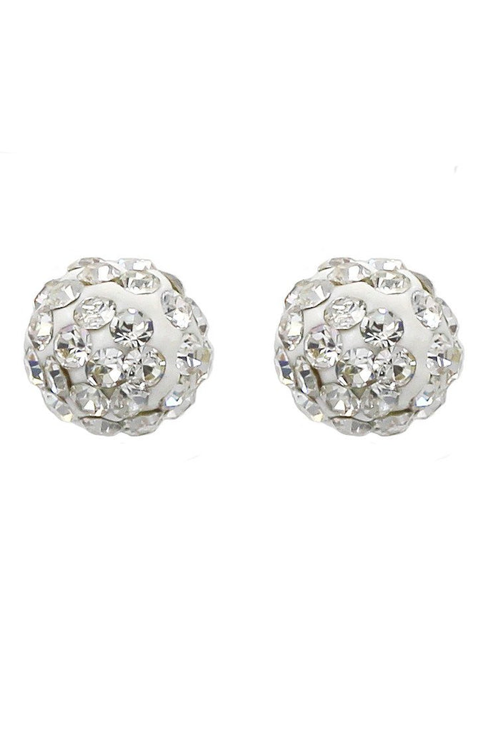 fashion crystal ball earrings necklace set