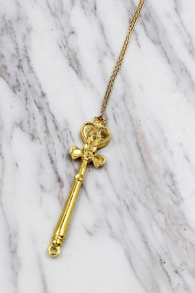 fashion magic wand pendant necklace