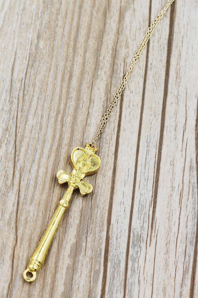 fashion magic wand pendant necklace