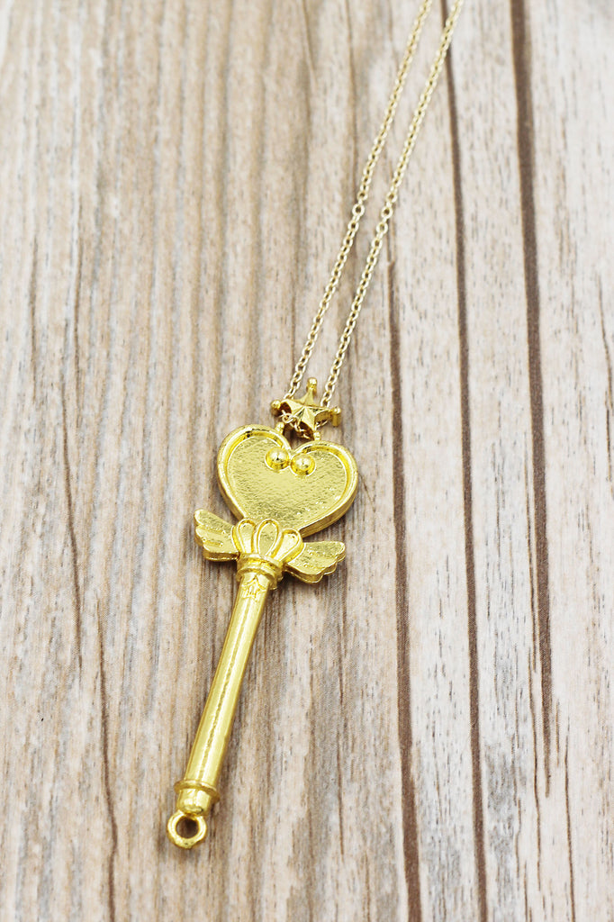 fashion magic wand pendant necklace