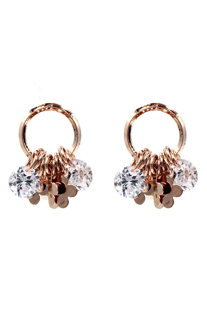 rose Gold Earrings Set