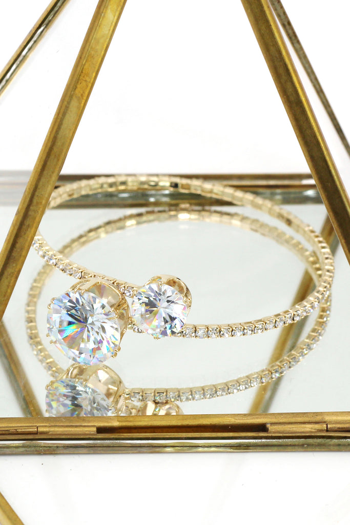 inlaid crystal bracelet