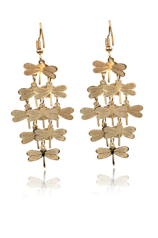Fashion tassel owl earrings