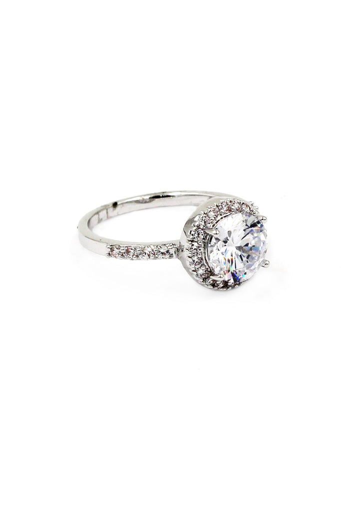 fashion glistening crystal silver sets