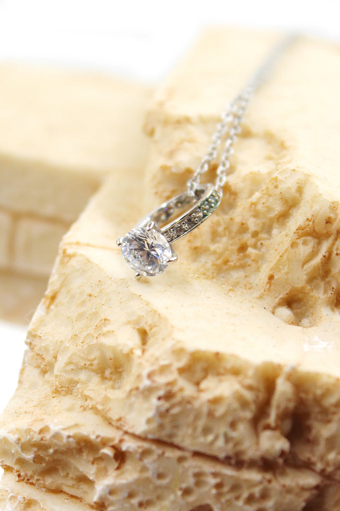fashion crystal ring pendant necklace