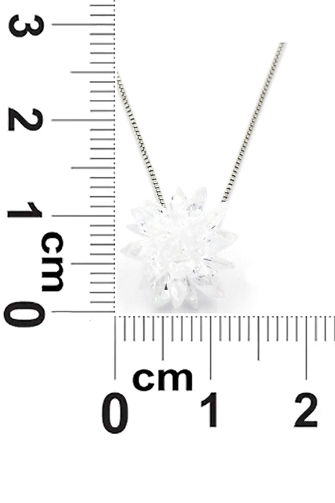 fashion snowflake silver necklace