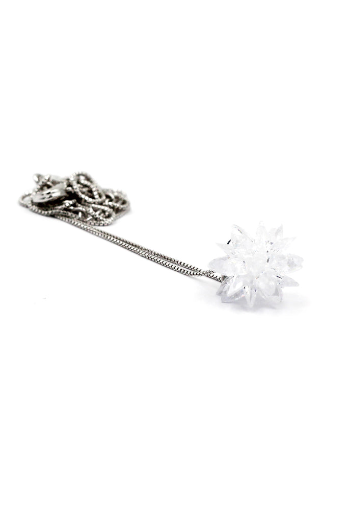 fashion snowflake silver necklace