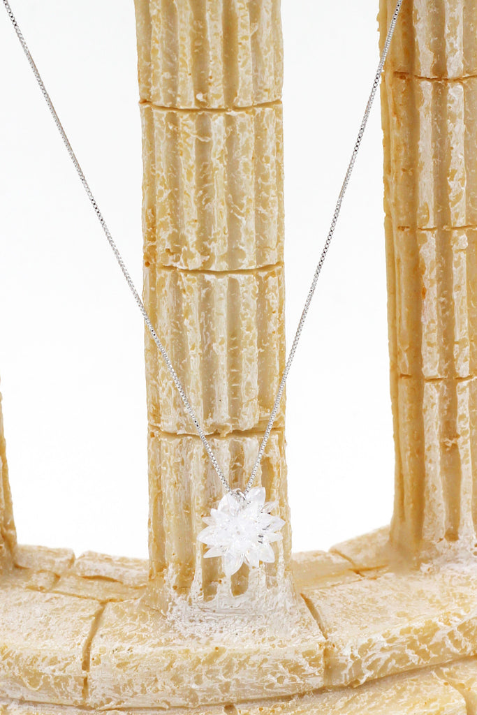 fashion snowflake silver necklace