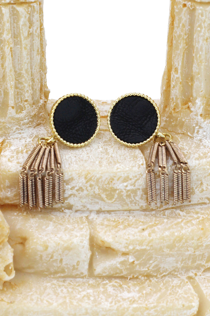 simple wire tassel earrings