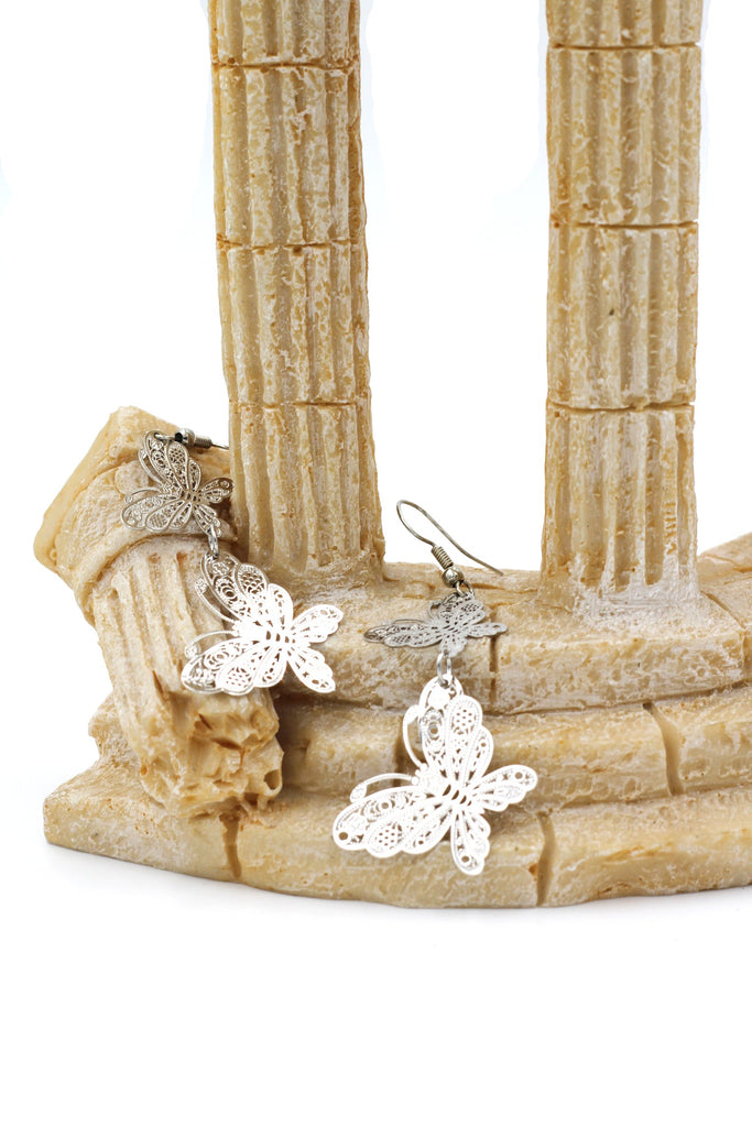 Exquisite Butterfly Crystal Necklace Set