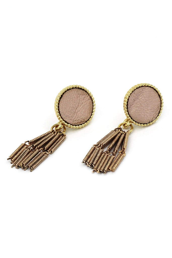 simple wire tassel earrings