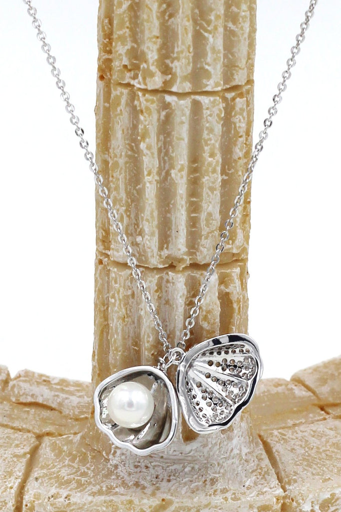 fashion pearl necklace earrings set