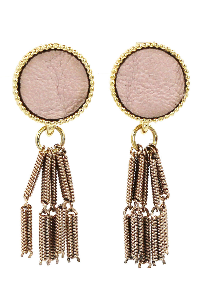 simple wire tassel earrings