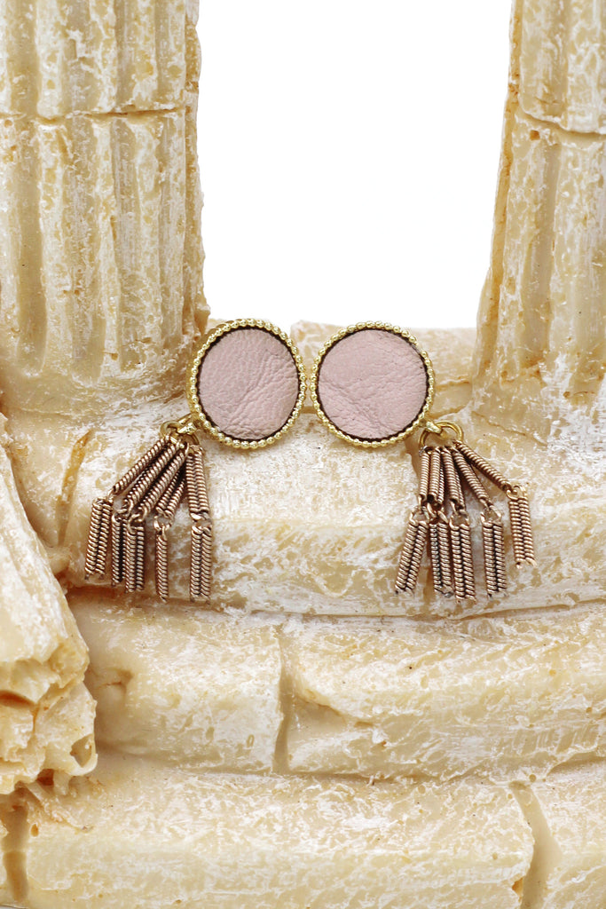 simple wire tassel earrings