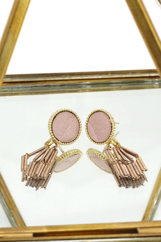 simple wire tassel earrings