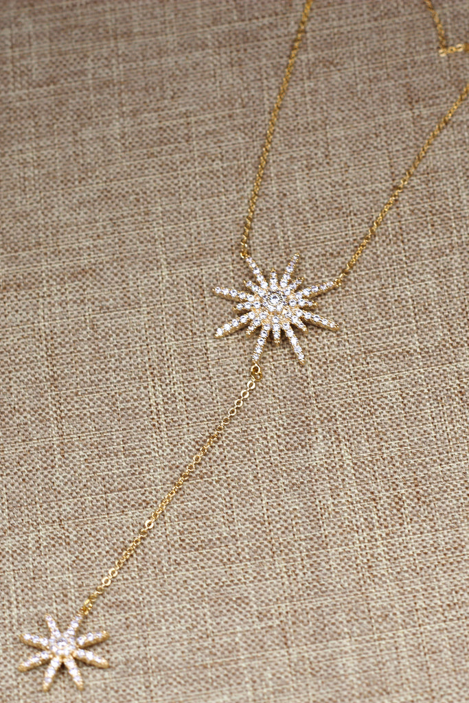 fashion starfish crystal necklace