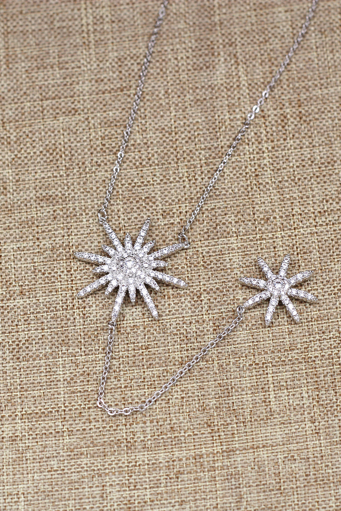 fashion starfish crystal necklace