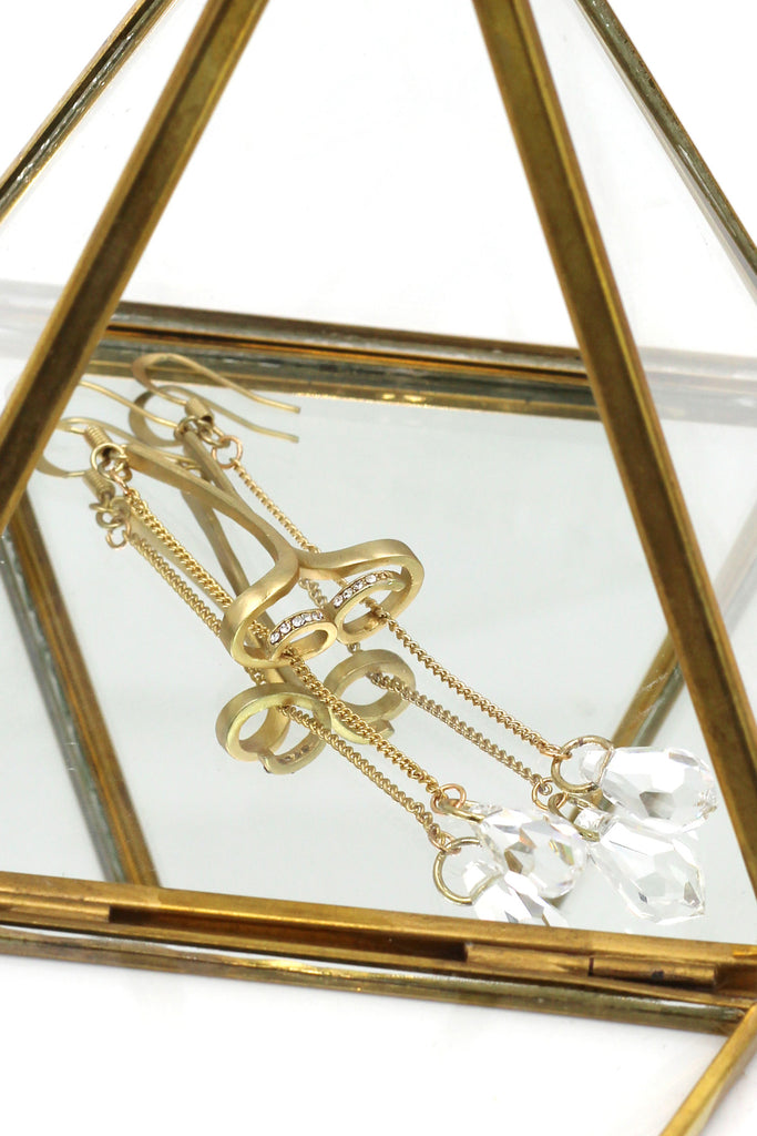 special pendant crystal earrings