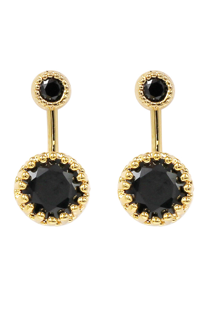 post-style simple wild crystal earrings