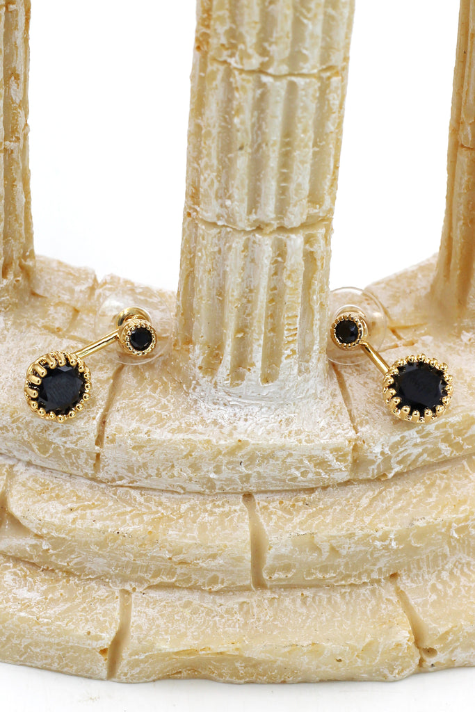 post-style simple wild crystal earrings