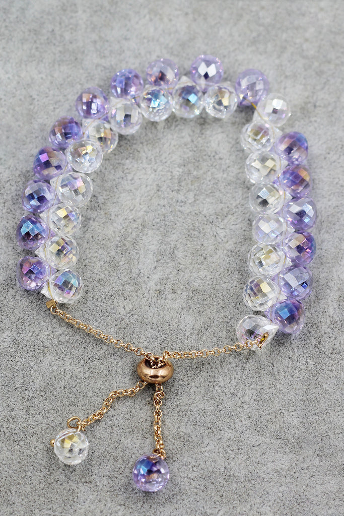 elegantly woven crystal bracelet