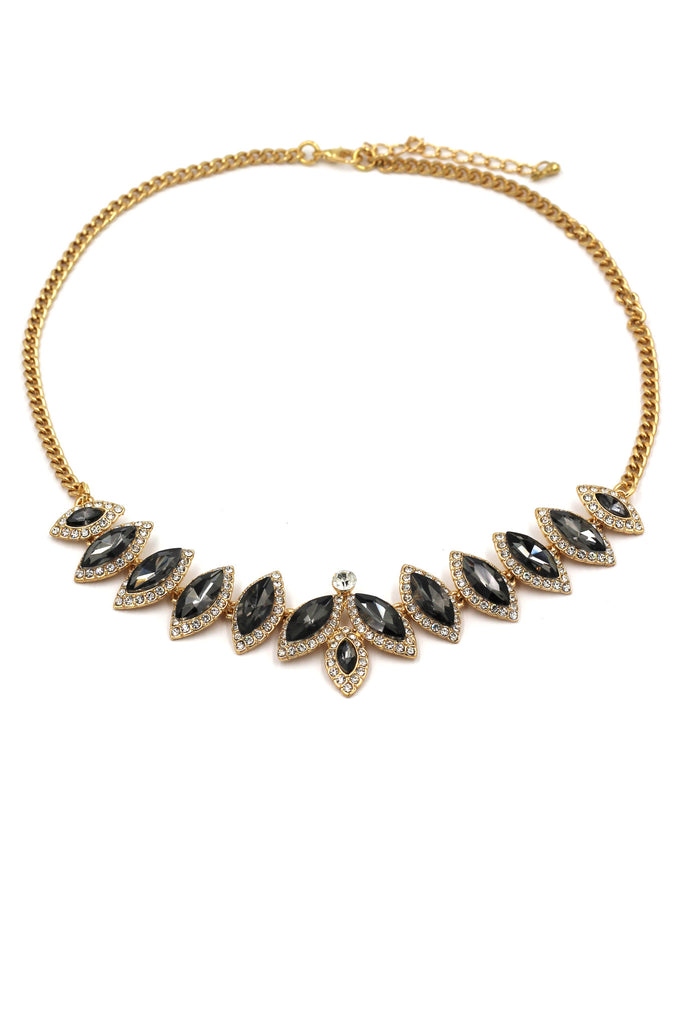 fashion crystal groats necklace