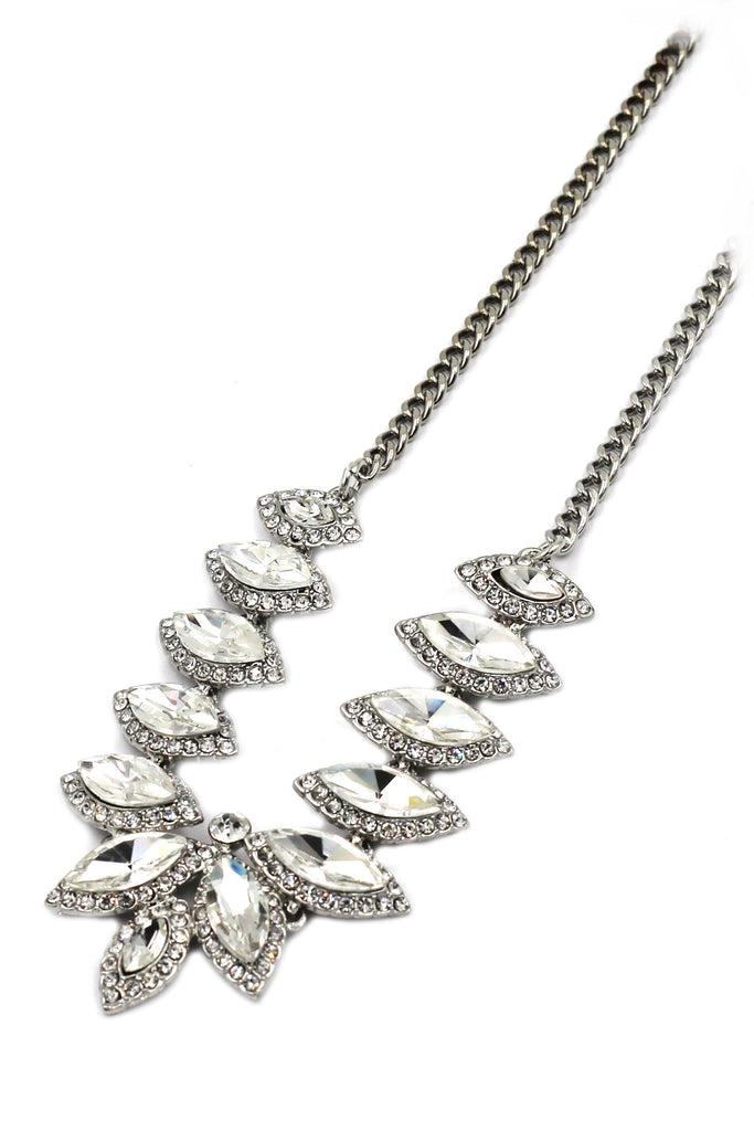 fashion crystal groats necklace