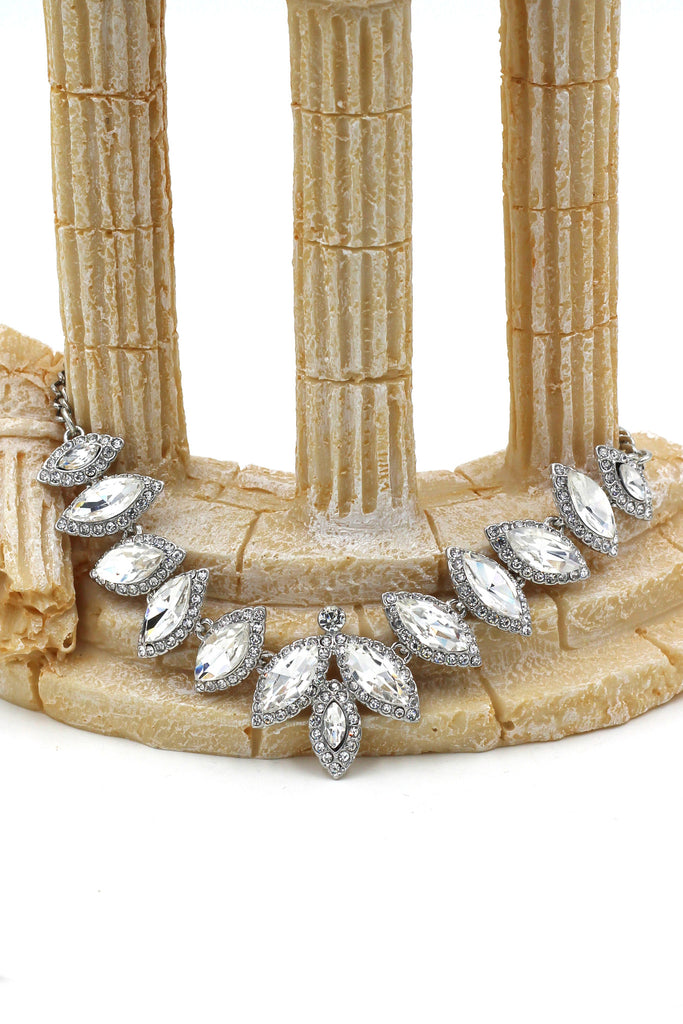 fashion crystal groats necklace