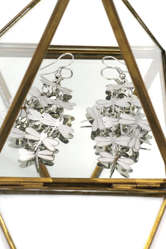 Fashion temperament tassel long earrings