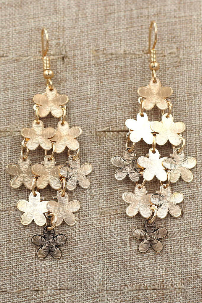 Fashionable Fringe Flower Earrings