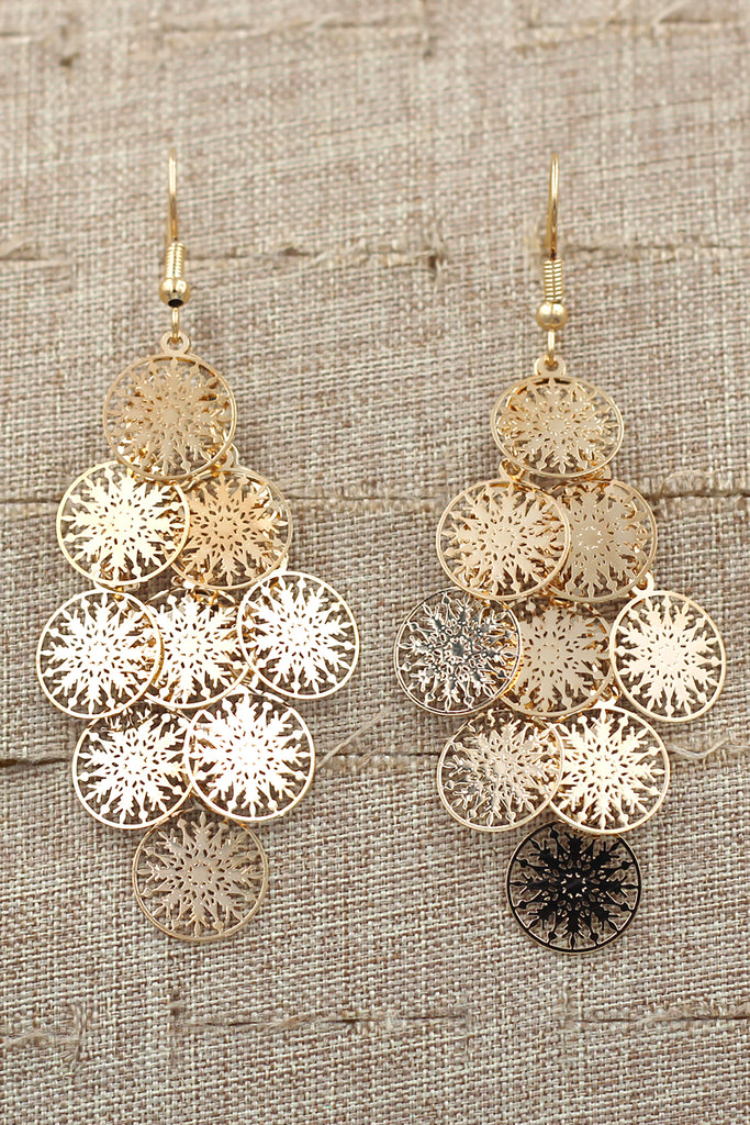 Fashion retro hollow earrings