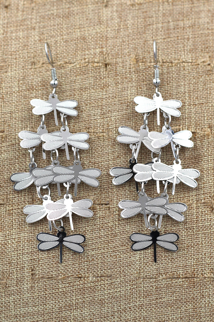 Fashion temperament tassel long earrings