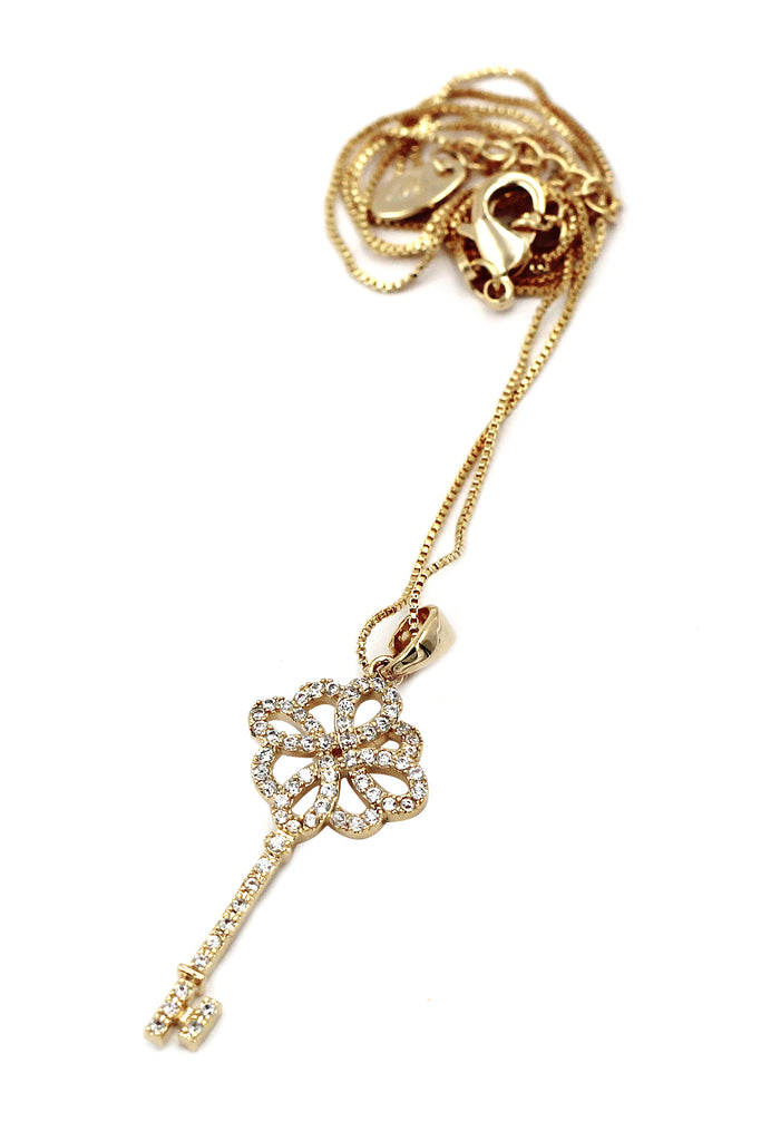 wild key crystal necklace