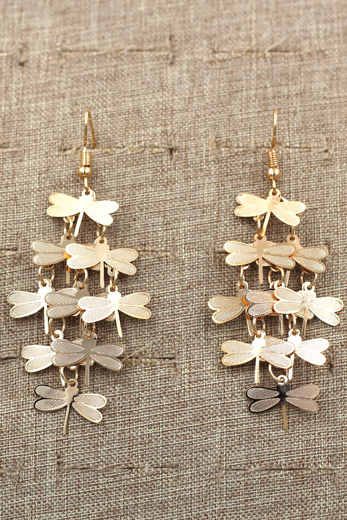 Fashion temperament tassel long earrings